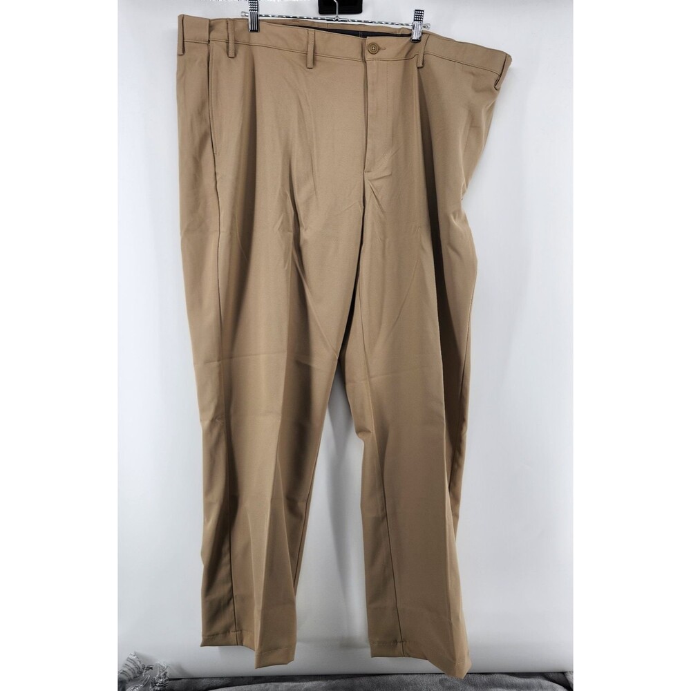 Lands End Traditional Fit Khaki Chino Pants Mens 46x32 Beige Uniform Preppy